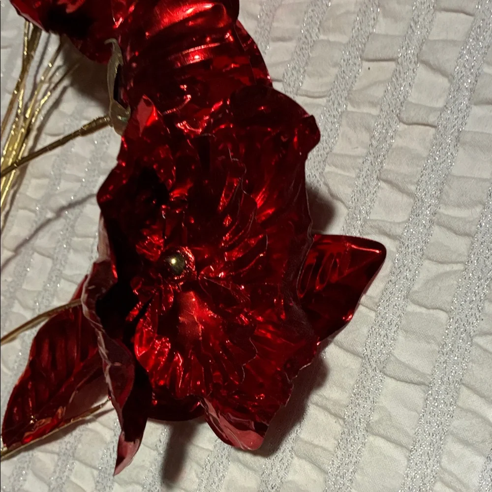 Elegant Red Faux Floral Arrangement